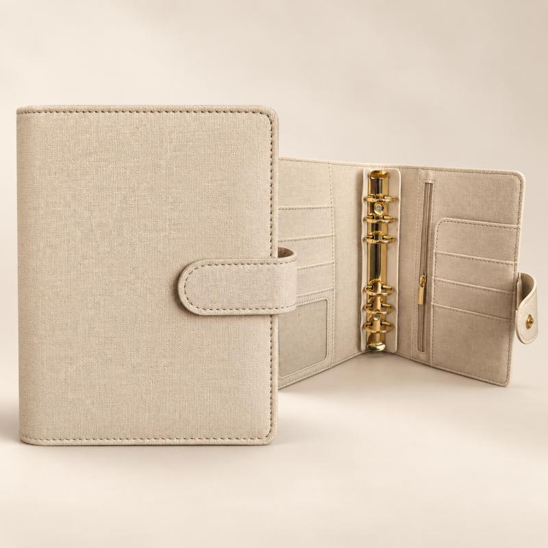 Binder a6 - Beige